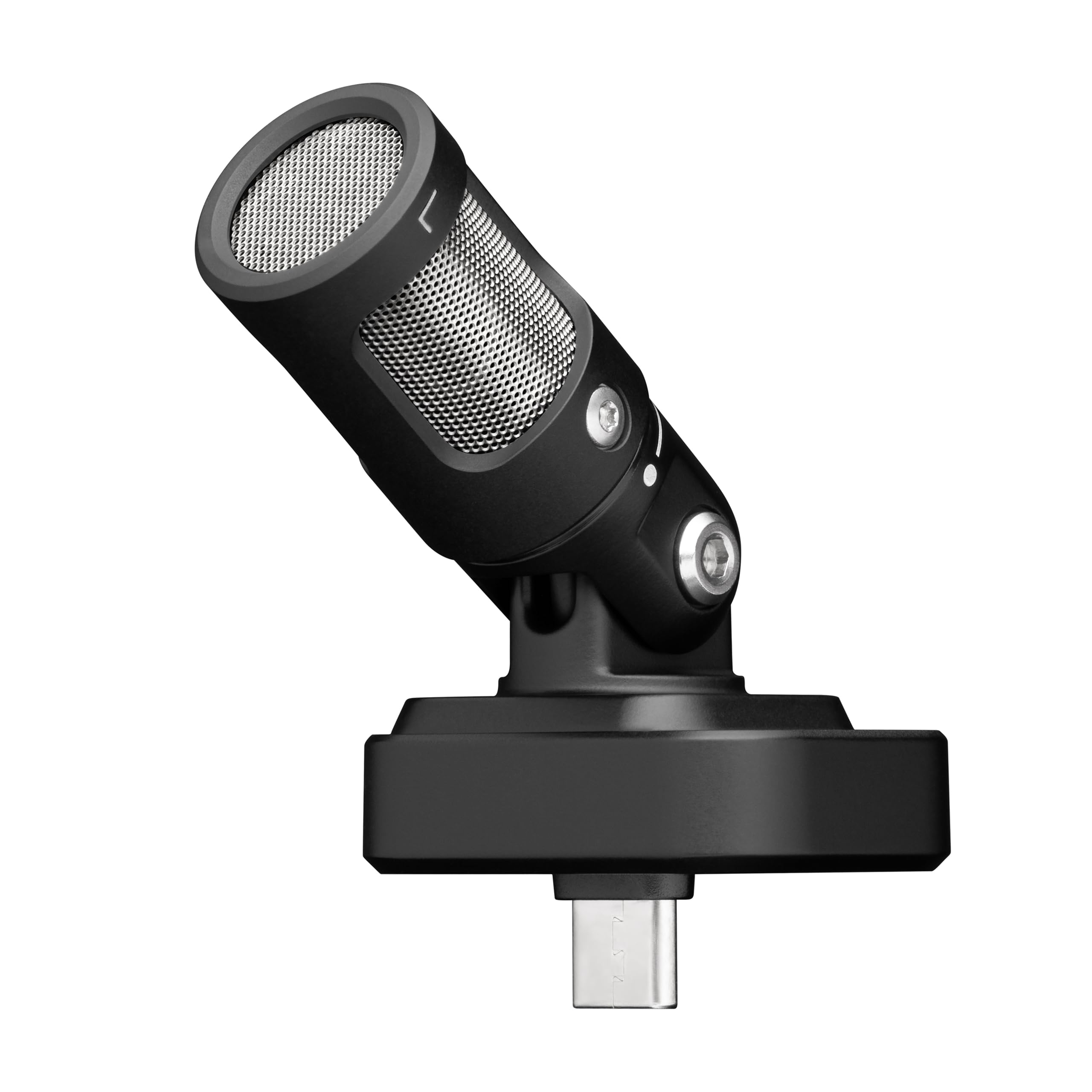 Shure MV88 USB-C Microphone for Mobile Recording, Portable Mic for Vlogging with Auto Level Mode, Real-Time Denoiser for Smart Noise Cancelling & 4 Polar Patterns, Black