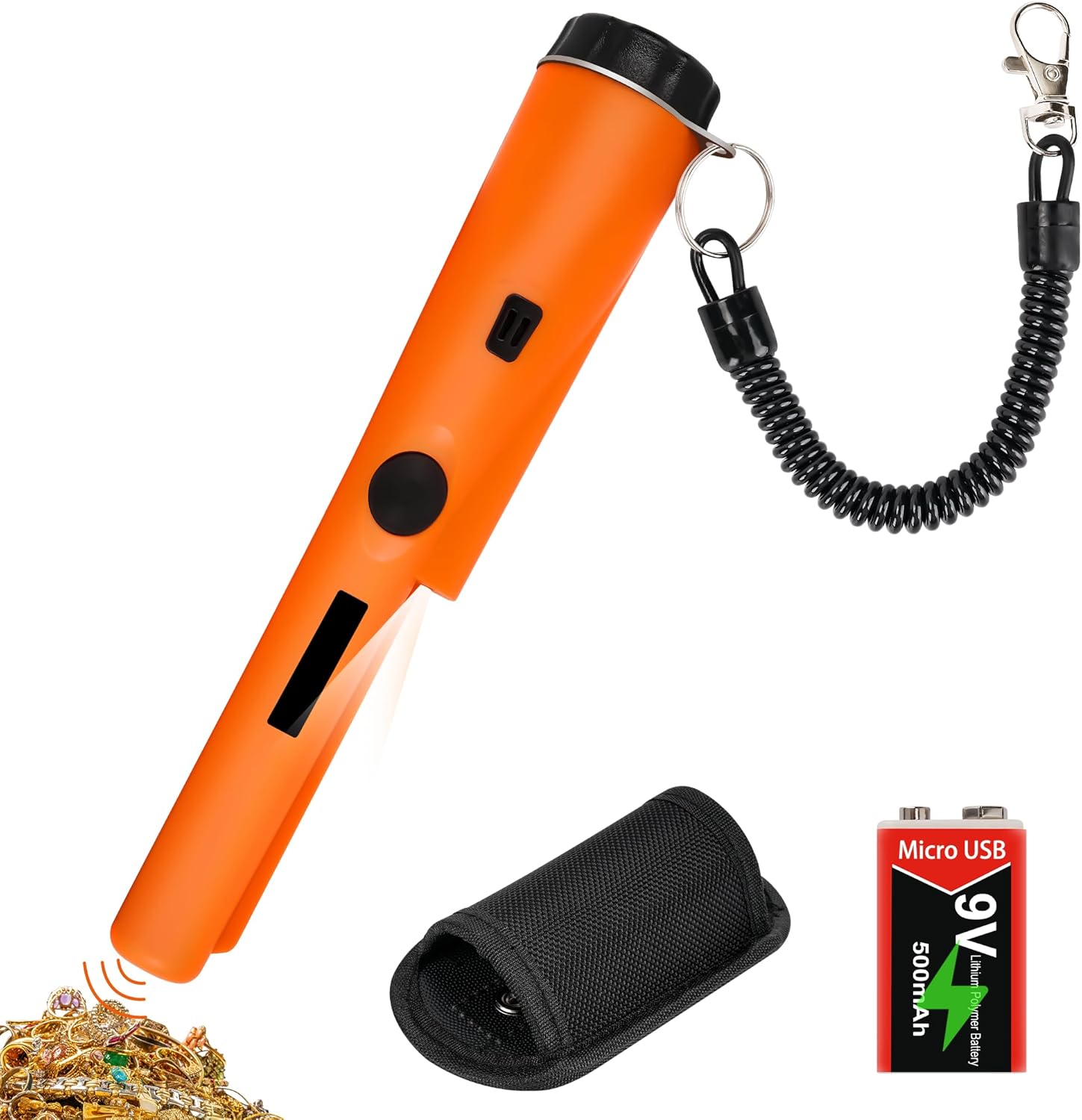 Metal Detector Pinpointer, Winshall Professional Metal Detector for Adults Kids