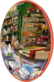Safety Convex Mirror,12 inch Round Indoor Mirror 160° Adjustable Wide Angle View,Blind Spot Mirror for House Garage,Warehouse,Store,Office,Personal or Traffic Safety