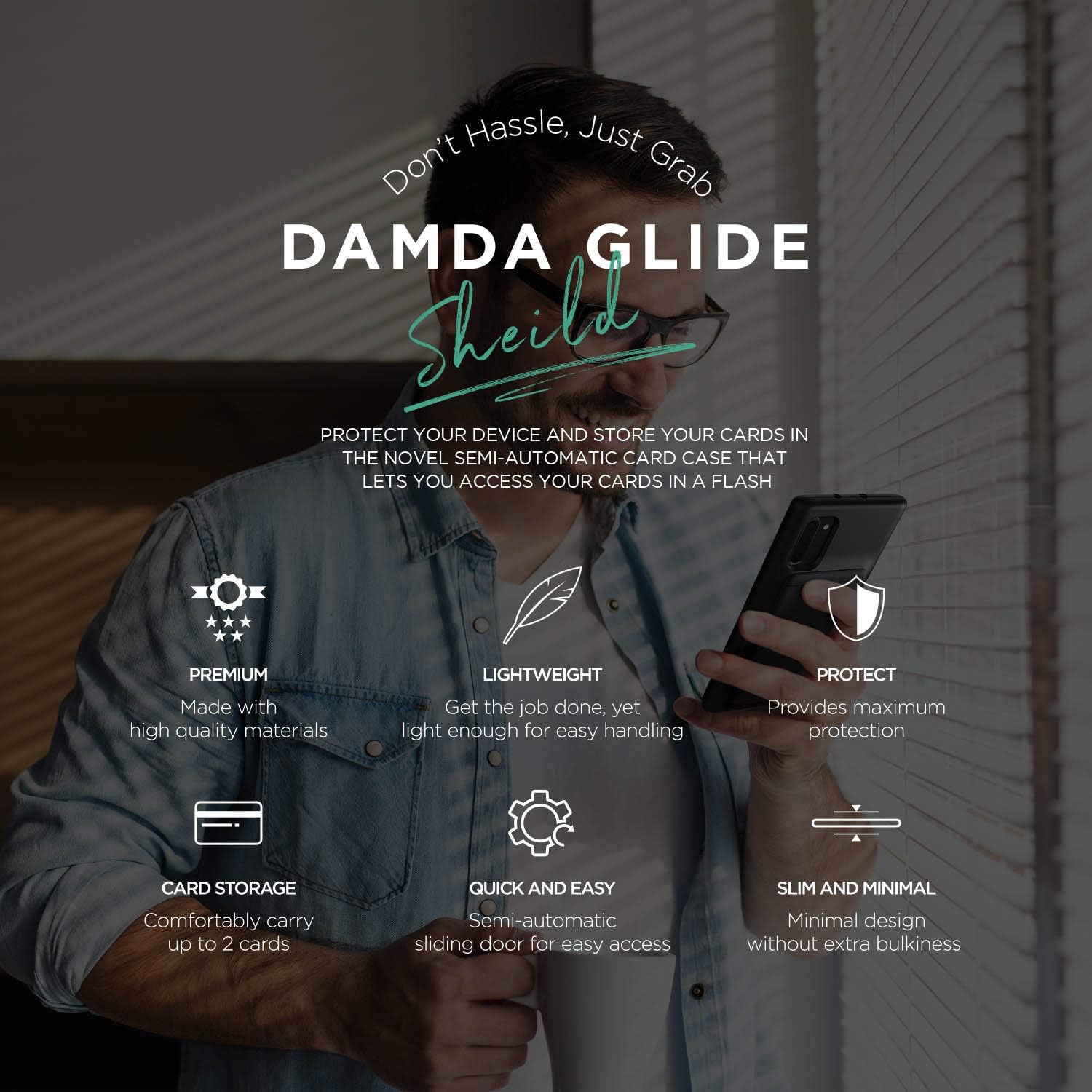 Galaxy Note 10+ Case Damda Glide Shield Black