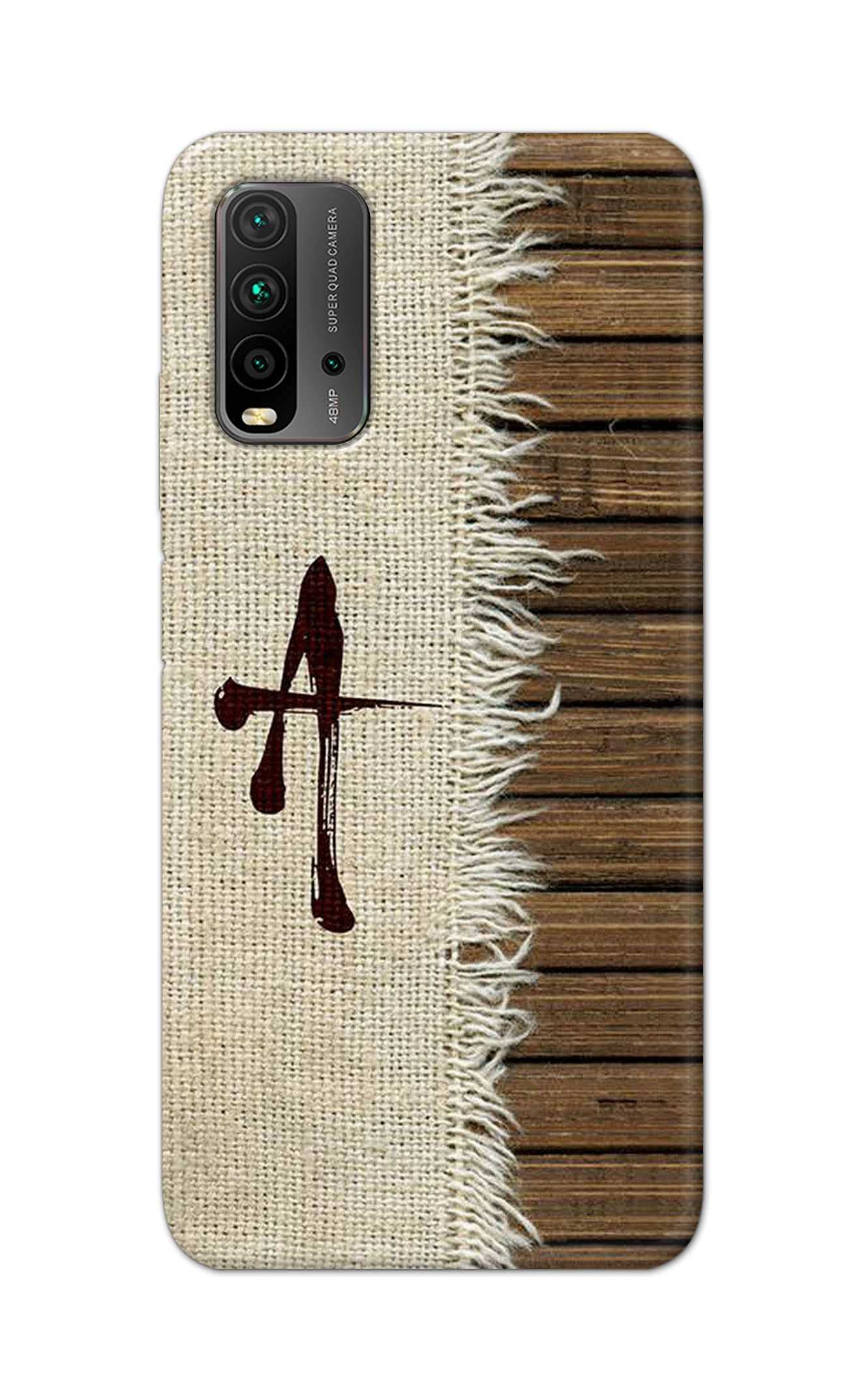 PRINTFIDAA Name II Initial II Letter Alphabet A Chinese Font Printed Designer Hard Back Case Cover for Xiaomi Redmi 9 Power -(VB) SLC1003