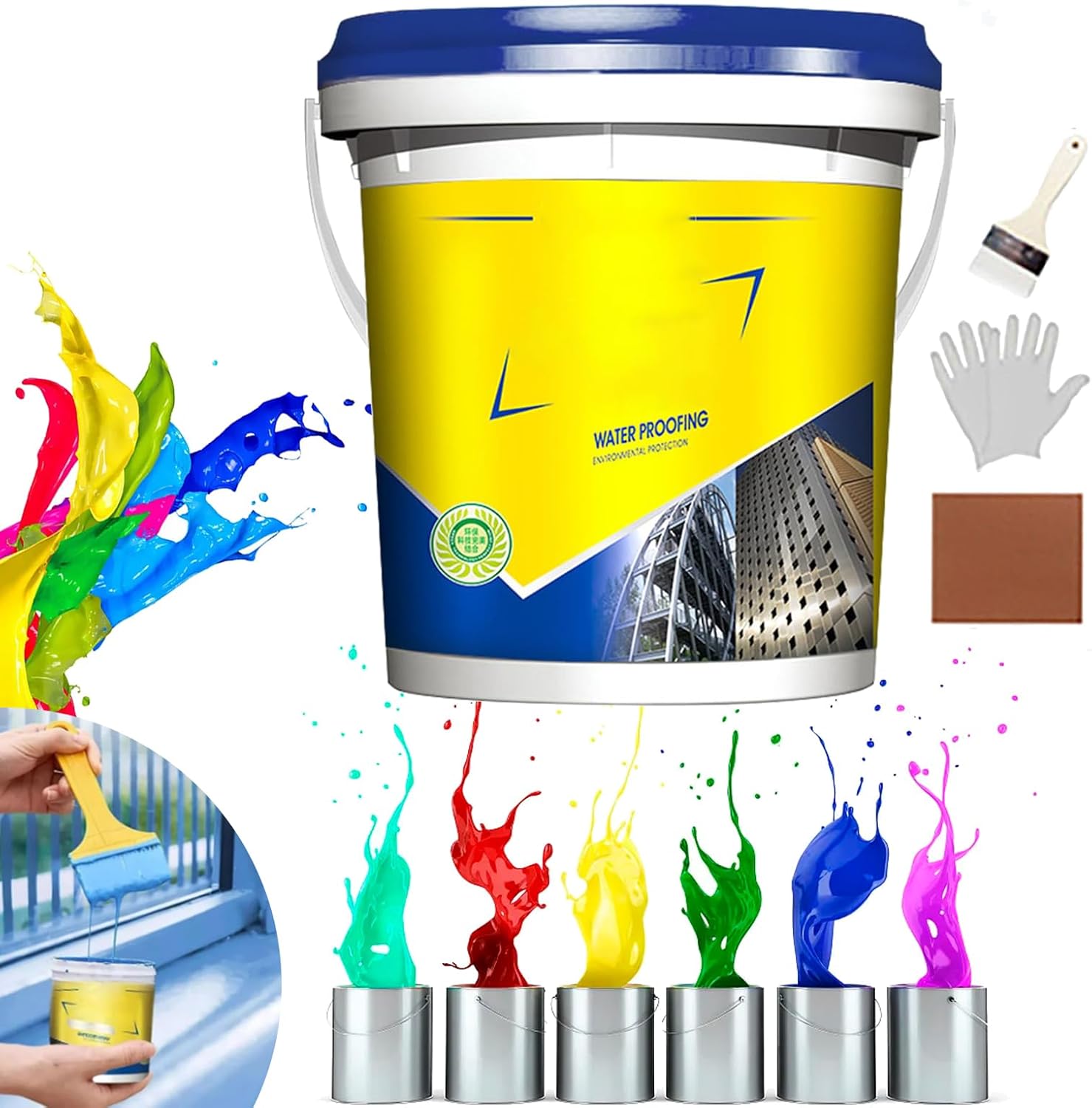 WaterBased RustProof Paint Metal Paint, Forubom Rust Paint, Forubom Rust Converter with Brush