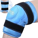 REVIX 20 XXXL Knee Ice Pack Wrap Around Entire Knee, Extra Large Ice Pack for Leg Discomfort Reducing, Cold Compress Therapy, Reusable Ice Wraps for Back, Shoulder Relaxation, Post-Workout Recovery