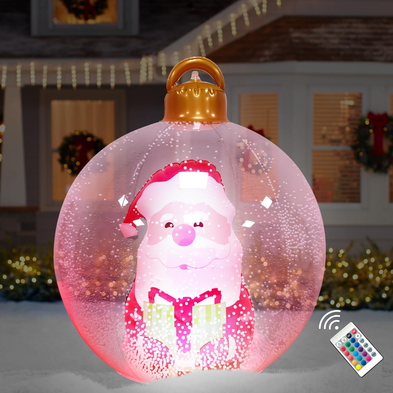 Boule De Noël Gonflable Géante De 66 Cm, Idéale Pour La Décoration De Noël, La Maison Et Le Jardin (doré B) | Leroy Merlin