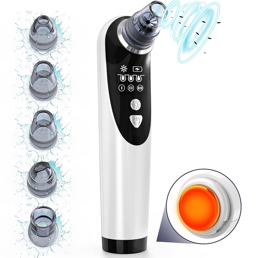 Amazon.co.jp: 毛穴吸引器 3段階レベル 4種類ヘッド 温熱ヘッド