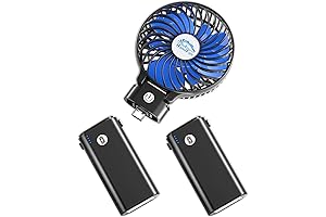 OPOLAR Portable Fan【Upgraded】, Rechargeable Handheld Fan with Type-C Fast Charging, High Capacity...