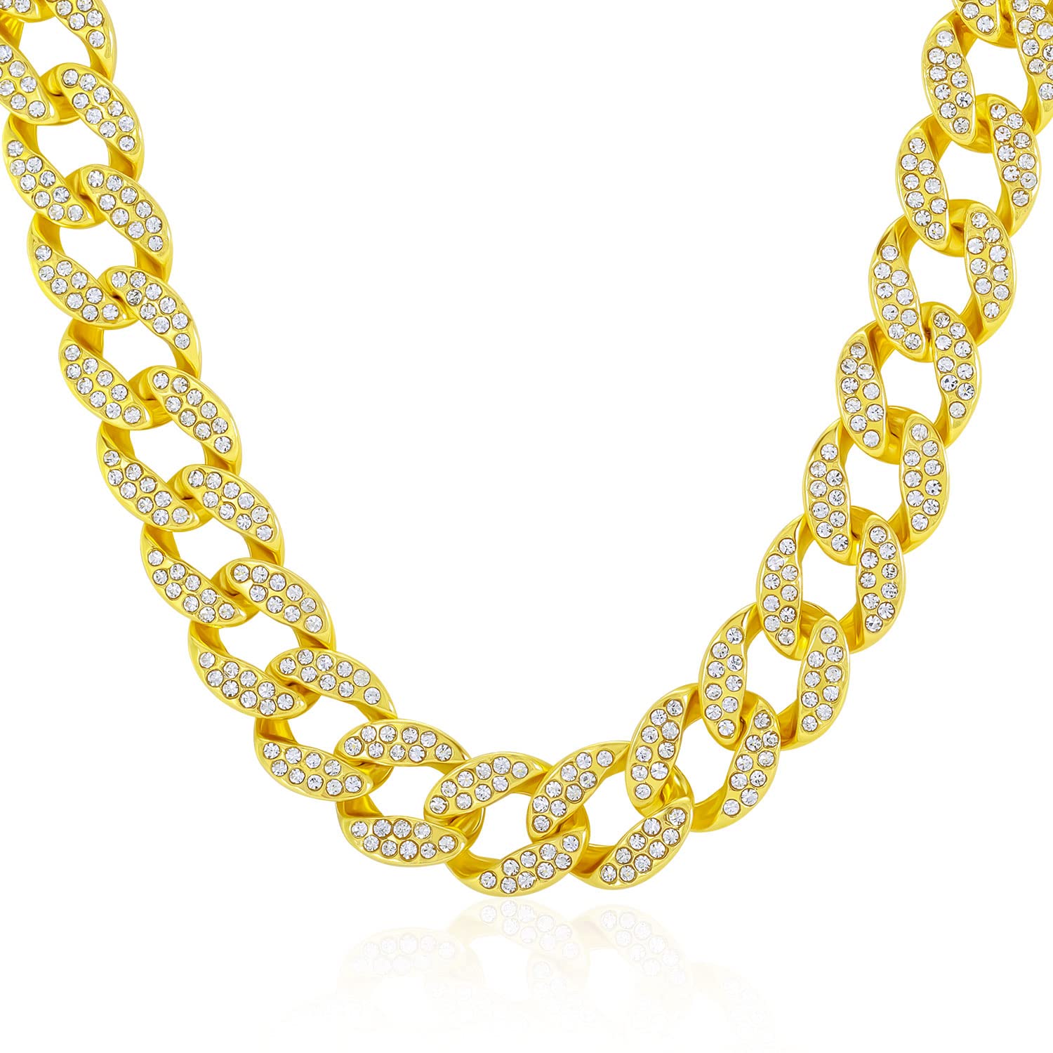MOFEIJEWELMOFEIJEWEL Miami Cuban Link Chain Necklace 15mm