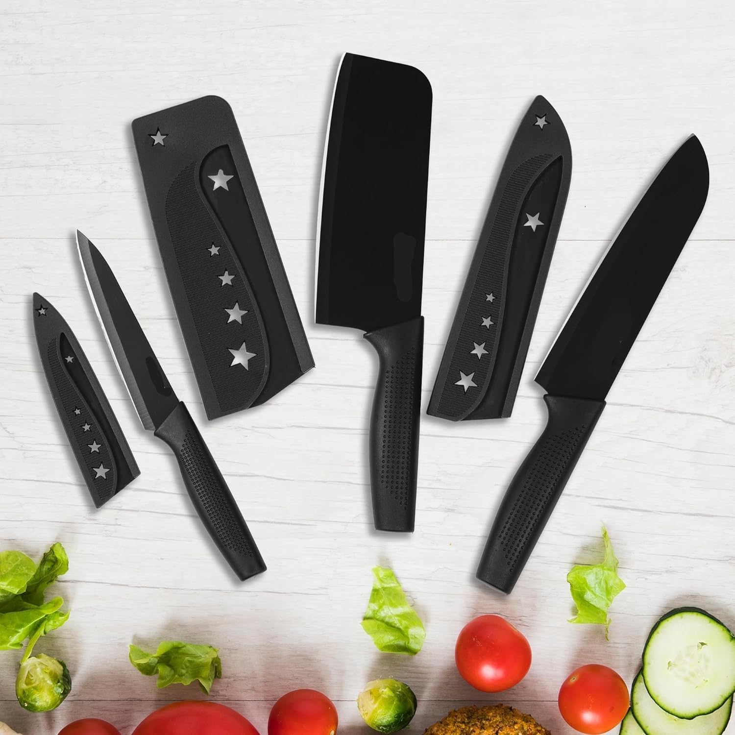 Blase enterprise Stainless Steel 3 Pieces Professional Kitchen Knife Set with Knife Cover | Meat Knife/Chef Knife with Non-Slip Handle Sharp Manual Sharpening for Home & Kitchen,Resturents (B0DCTXYBS3) Amazon Price History, Amazon Price Tracker