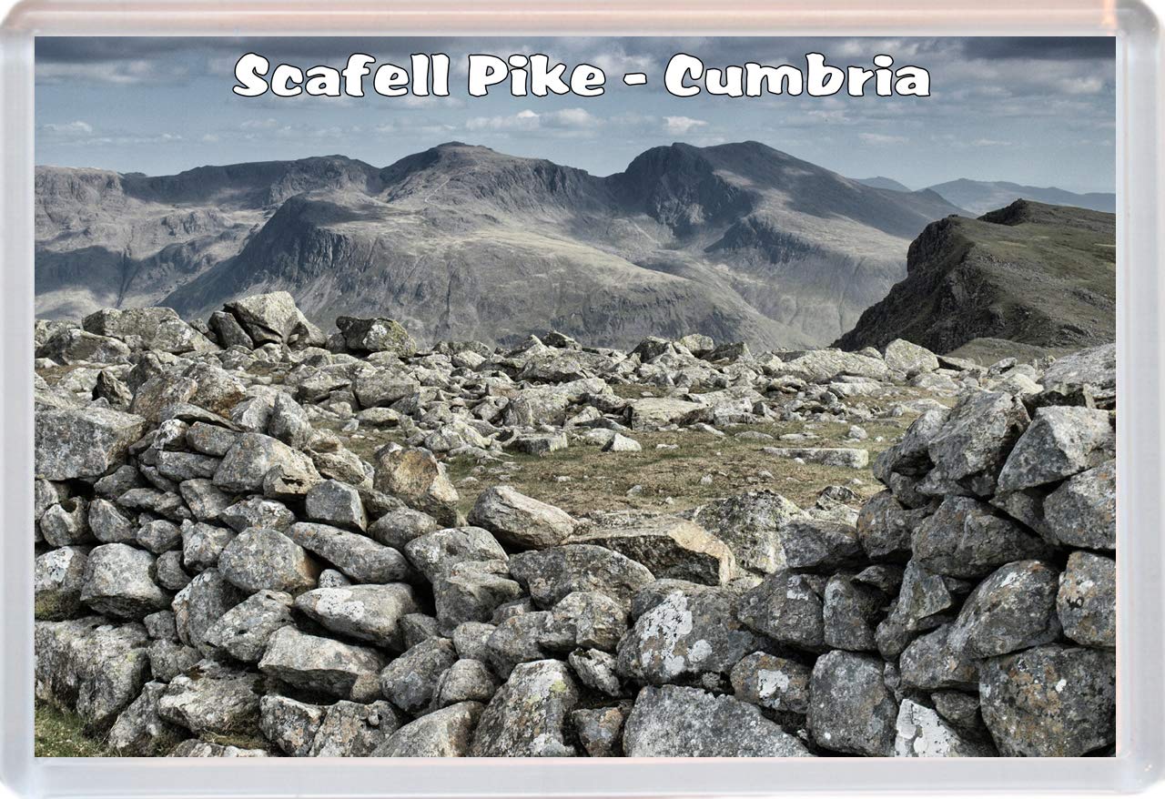 Baked Bean Store Multicolor Scafell Pike - Cumbria/Lake District - Fridge Magnet 96 X 67 Mm Jumbo Size Bbsm1722