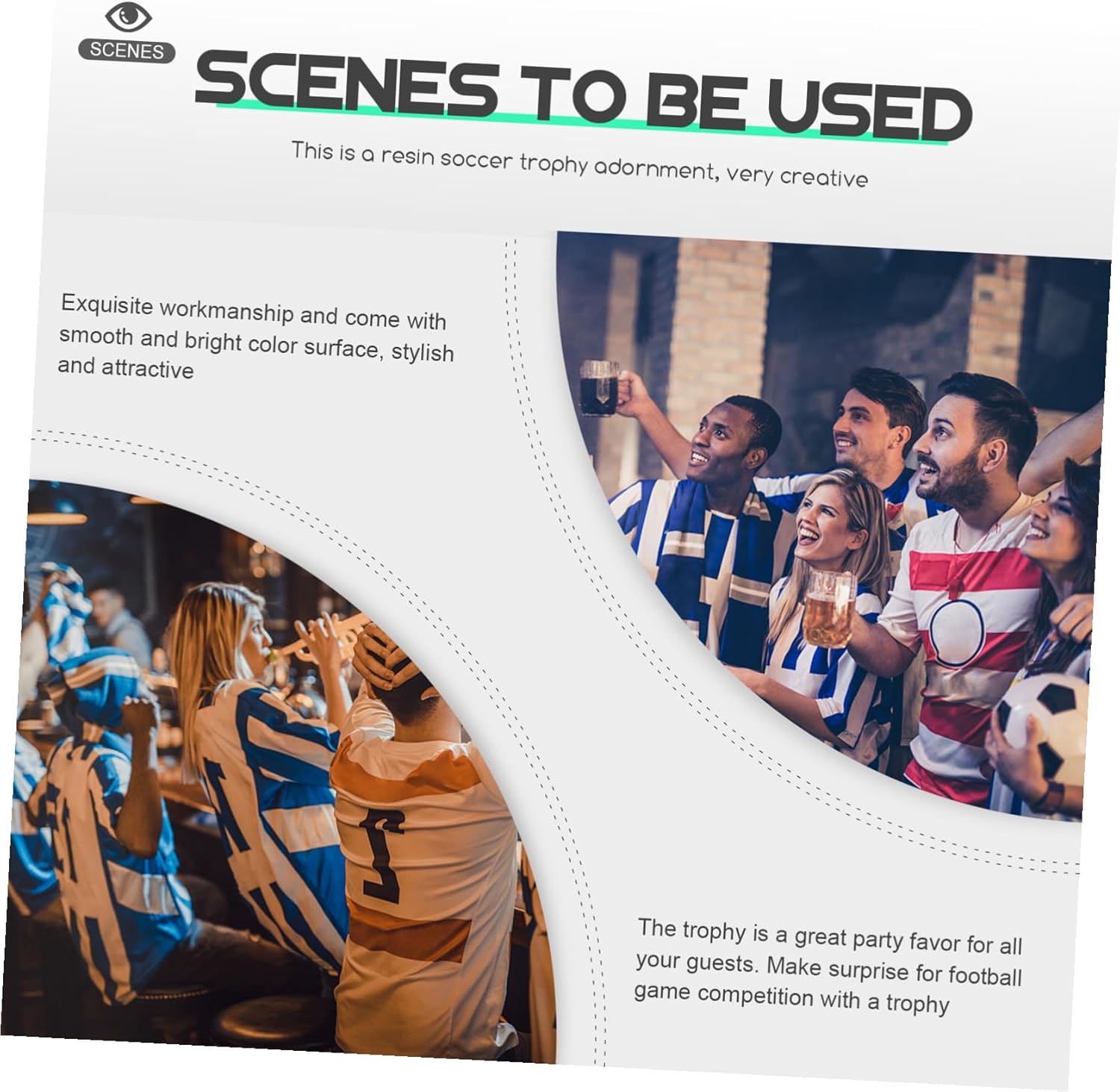 Golden Hand Soccer Trophy Versatile Football Award for Goalkeepers Soccer Fans Home Decor Party Souvenir for Competitions and Sports Events