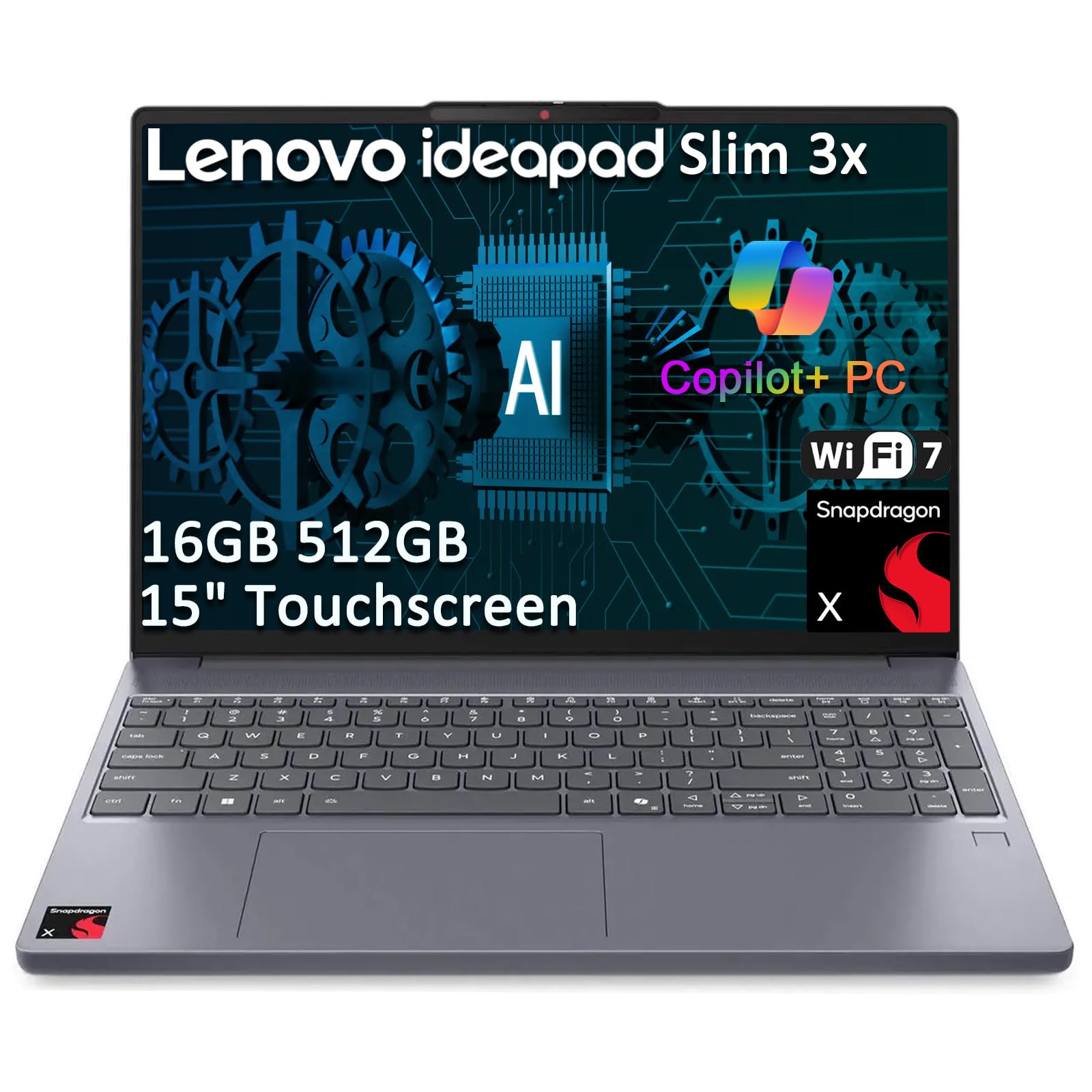Amazon.com: Lenovo IdeaPad Slim 3 X Touchscreen Laptop (15.3