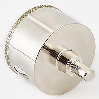 Vista 2 de Sierra perforadora de diamante de 1 3/4 pulgadas con broca piloto, sierra de agujero para azulejos de 1.75 pulgadas con broca central para mármol