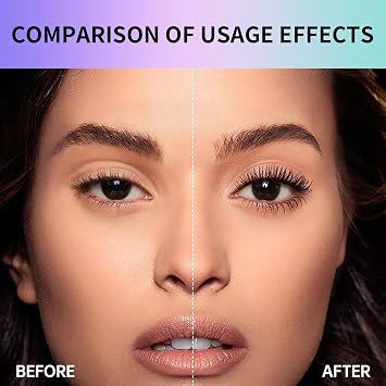 Professional Eyelash Perm Kit and Eyebrow Lamination Kit Lasting for 6-8 Weeks, Suitable for Salon & Home Use, Black