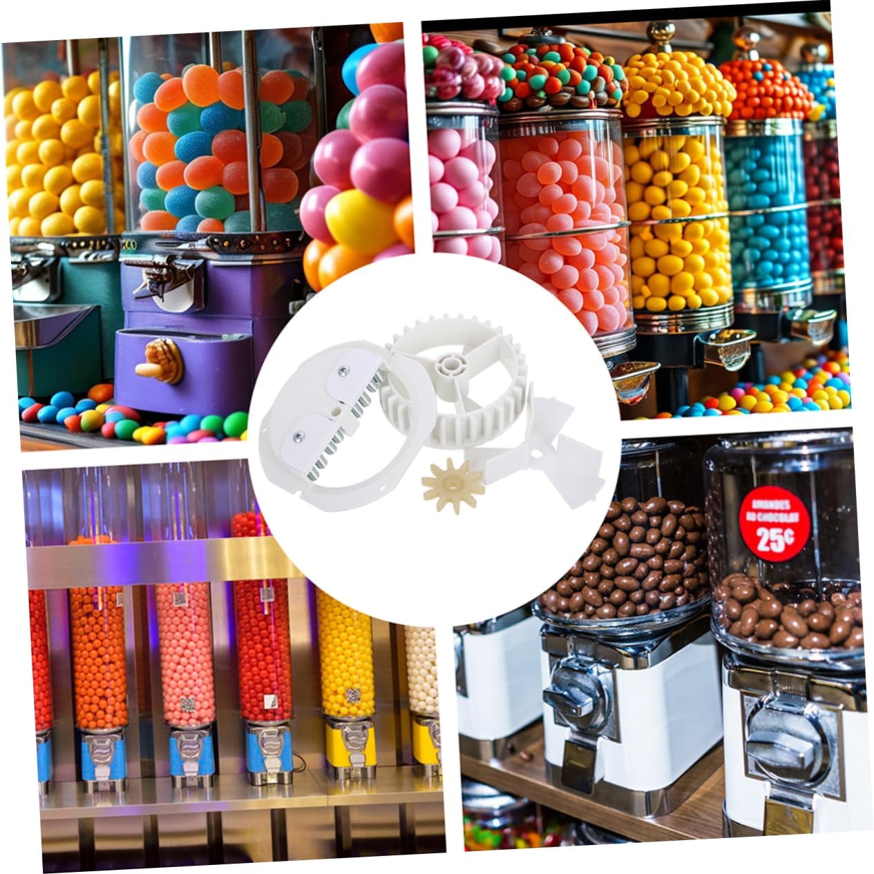 Candy Dispenser Wheel for Gumball Machines Precision Engineered Replacement Accessory for Vending Machines Stylish Design for Smooth Candy Dispensing and Easy Maintenance