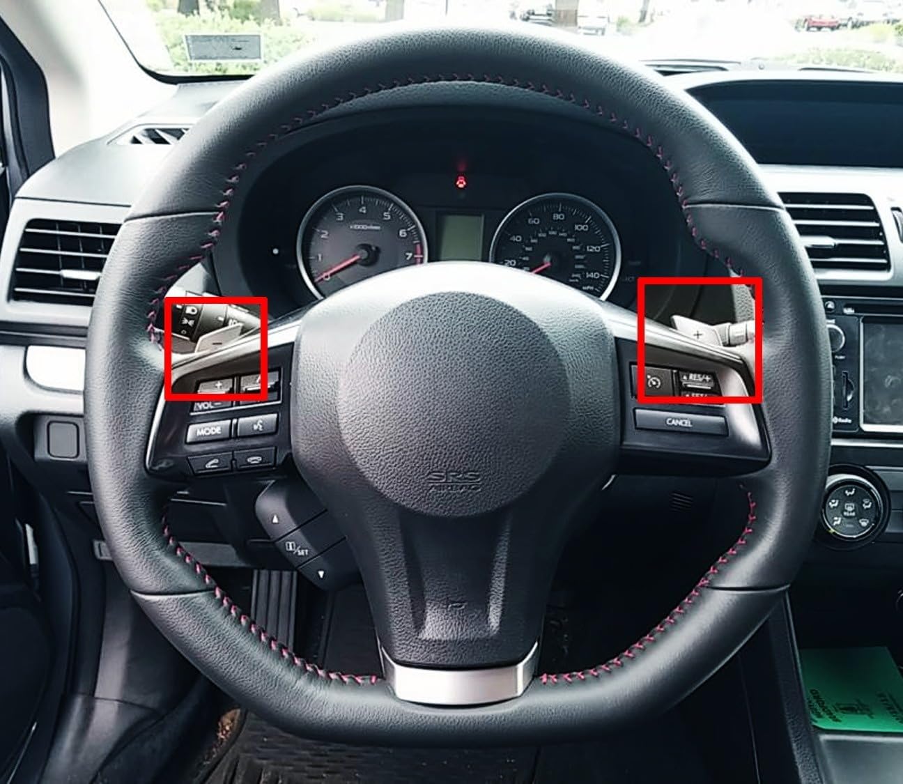 iJDMTOY Forged Caron Fiber Pattern Style Larger Paddle Shifter Extensions Compatible with Subaru BRZ Impreza WRX Legacy XV Crosstrek, Scion FR-S