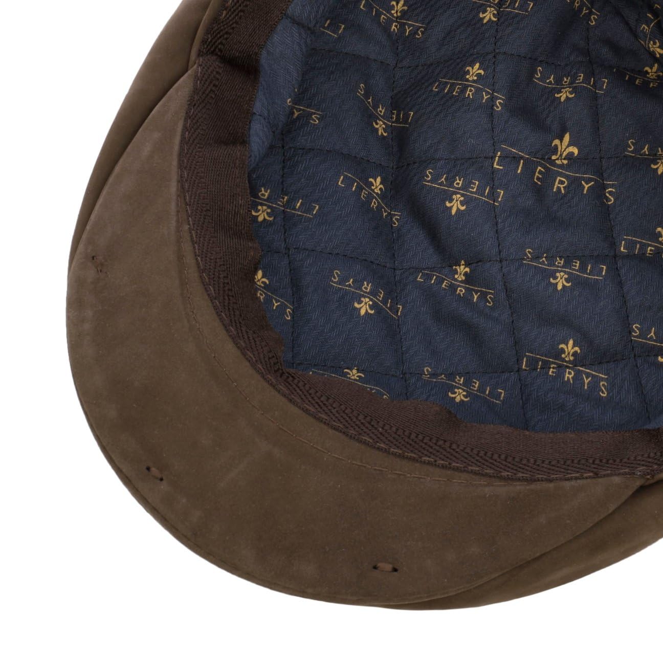 LIERYS Coppola Uomo Pelle Made in Italy Berretto con Visiera Autunno Inverno