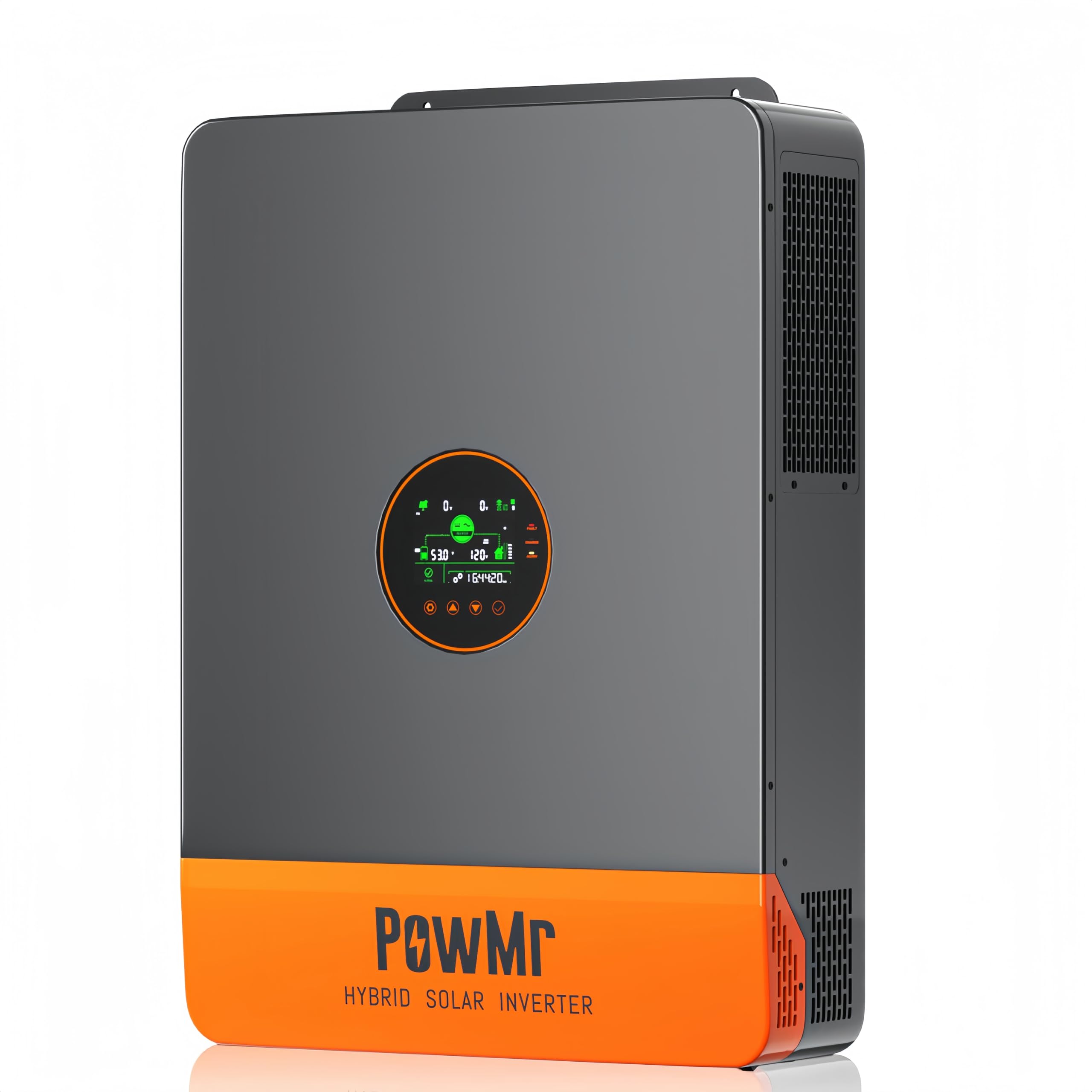 PowMr Onduleur solaire hybride 10 000 W, 48 V CC à 110 V/240 V AC avec contrôleur MPPT 200 A, entrée PV maximale 11 KW, 500 VDC, prend en charge jusqu'à 15,2 cm en parallèle, pour batterie au lithium