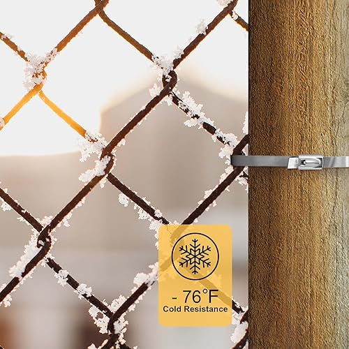 Miniatura 4 de OFFO Bridas de metal de 15.8 pulgadas, alambre de acero inoxidable de alta calidad, multifuncional, bloqueo, envoltura de escape, flexible,