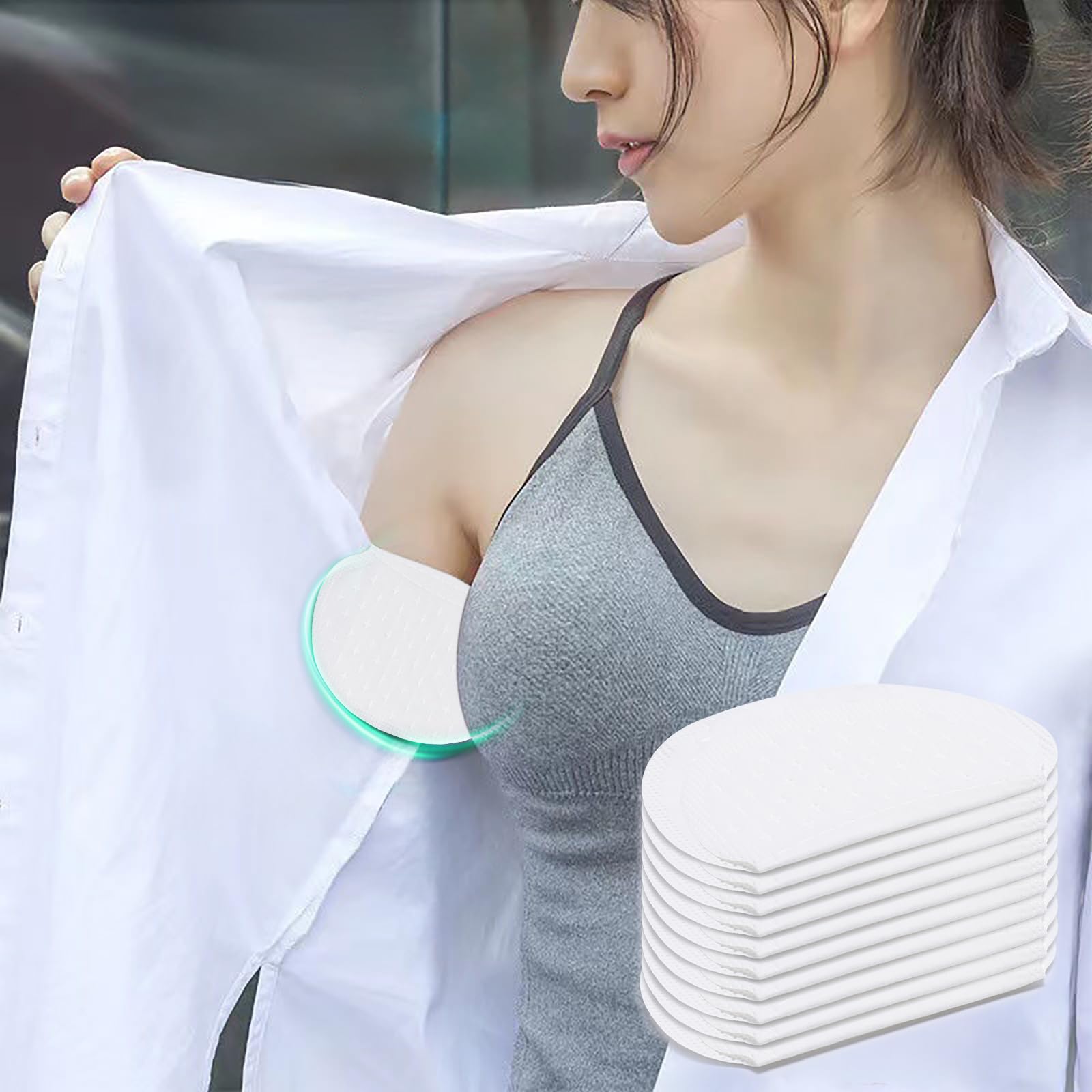 100 PCS Underarm Sweat Pads, Armpit Sweat Pads Disposable Underarm Pads Absorbent Dress Guards Shields Sweat Protection Comfortable Unflavored Non Visible for Men and Women Workouts and Special