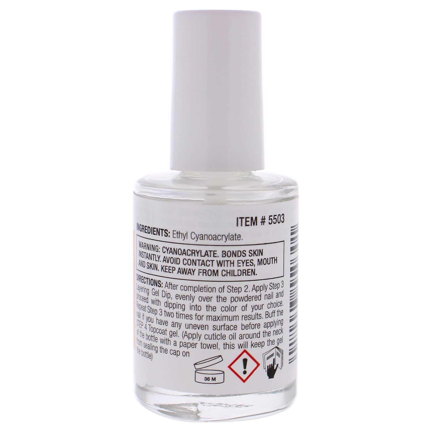 Cuccio Colour Powder Polish Dip System Step 3 - Specially Formulated Resins - Vibrant Finish With Flawless, Rich Color And Durability - Nail Polish Layering Gel Dip - 0.5 Oz