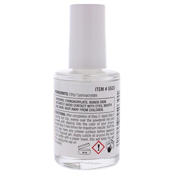 Cuccio Colour Powder Polish Dip System Step 3 - Specially Formulated Resins - Vibrant Finish With Flawless, Rich Color And Durability - Nail Polish Layering Gel Dip - 0.5 Oz