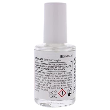 Cuccio Colour Powder Polish Dip System Step 3 - Specially Formulated Resins - Vibrant Finish With Flawless, Rich Color And Durability - Nail Polish Layering Gel Dip - 0.5 Oz