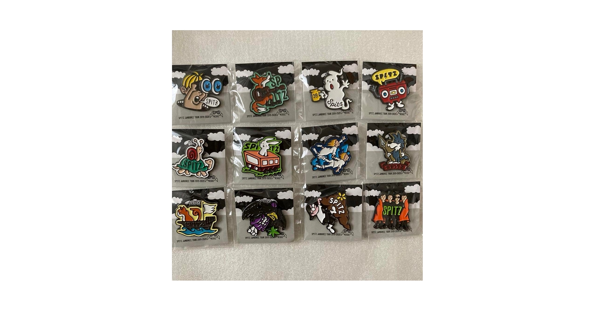 スピッツ　MIKKE　ピンバッチセット Amazon.co.jp: スピッツ SPITZ グッズ MIKKEツアー ピンバッジ