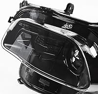 Vista 6 de FIONE para Jeep Cherokee Ensamble de Faros 2014-2018 Lado del Conductor Izquierdo Faros Halógenos con Moldura Negra 68102847AE CH2502249