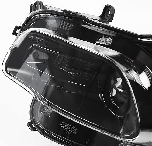 Miniatura 6 de FIONE Para Jeep Cherokee Faros Asamblea 2014-2018 Izquierdo Lado del Conductor Halógeno Negro Trim Faros 68102847AE CH2502249