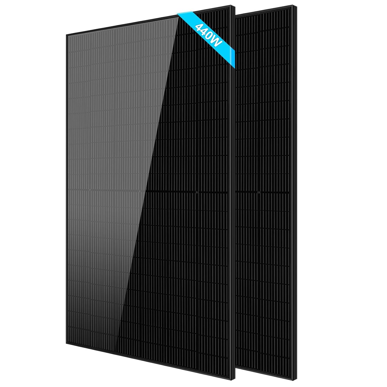 SUNGOLDPOWER N-Type 440W Solar Panel 10PCS,16BB Monocrystalline Grade A Cell,Black,IP68,for 12V/24V/48Vdc Energy Storage in Home,RV,Farms,on/Off-Grid System UL61730 CEC Listed(4400W)
