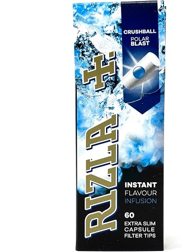 Rizla Polar Blast Crushball Filter Tips – 24 Packs – The Iconic Brand Since 1796