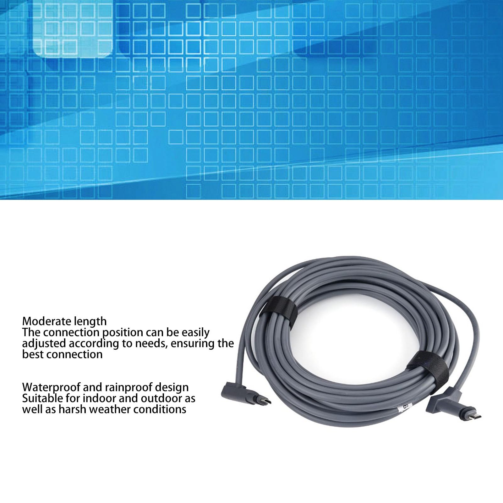 Haofy Câble D'antenne, Longue Durée, Accessoires Réseau Star Space X, Satellite, Toit (30FT)
