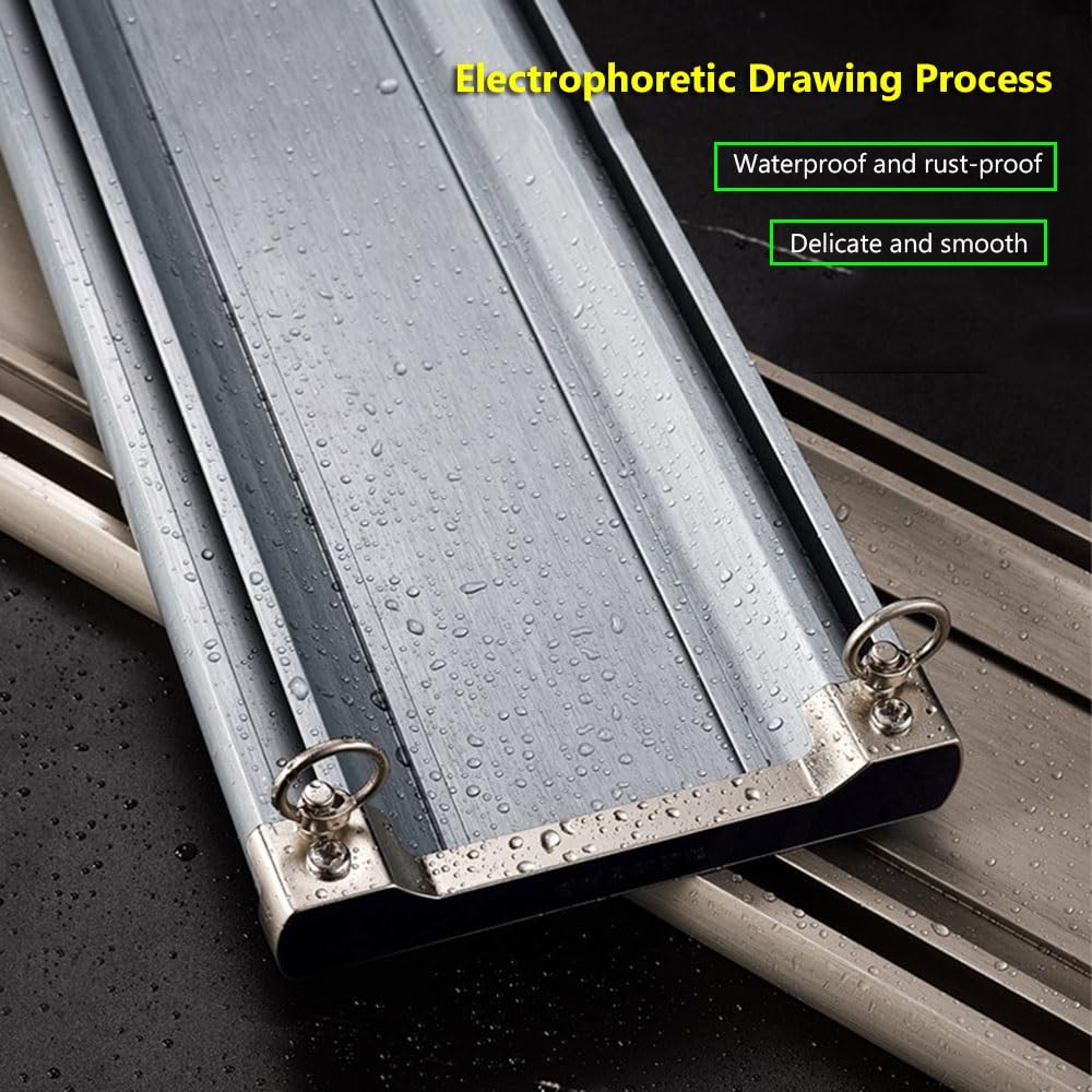 Rail à Rideau en Aluminium 70 cm-600 cm, Rail à Rideau Robuste monté au Plafond, système de Rail à Rideau Siamois pour séparateur de pièce, Tringle à Rideau en Aluminium (110 cm)