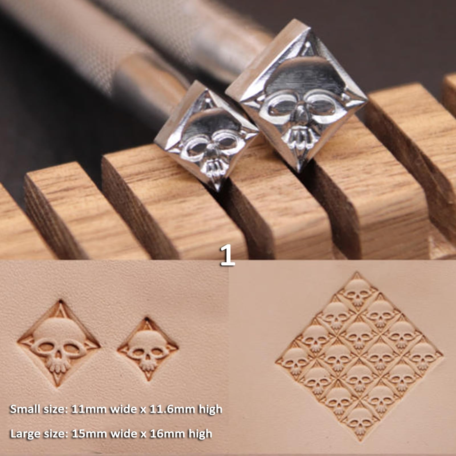 6 Utensili per Stampaggio Artigianale in Pelle, Timbri, Punzoni, Intaglio E Punzonatura, Utensili in Acciaio Inox per Intaglio E Stampa su Pelle, per Lavori Artigianali Fai da Te
