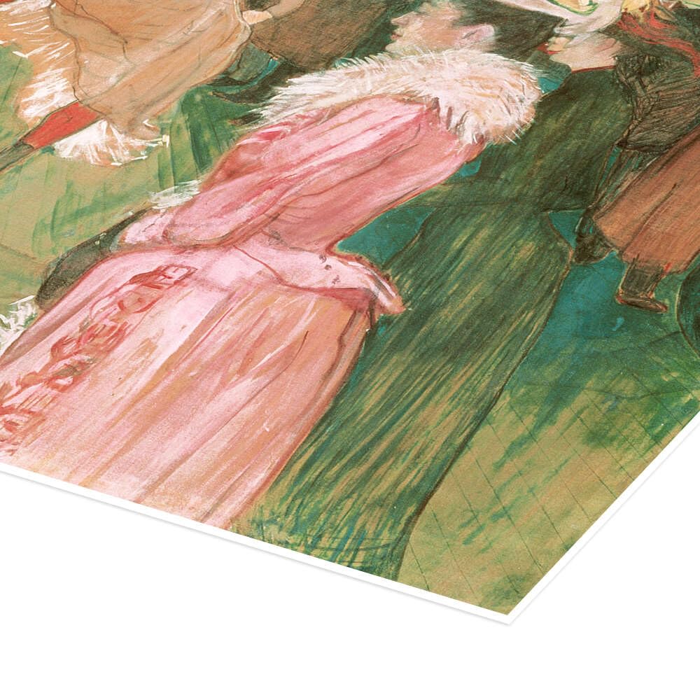 Posterlounge The dance at the cabaret Poster | 120 x 90 cm di Henri de Toulouse-Lautrec Quadri Decorazione per pareti