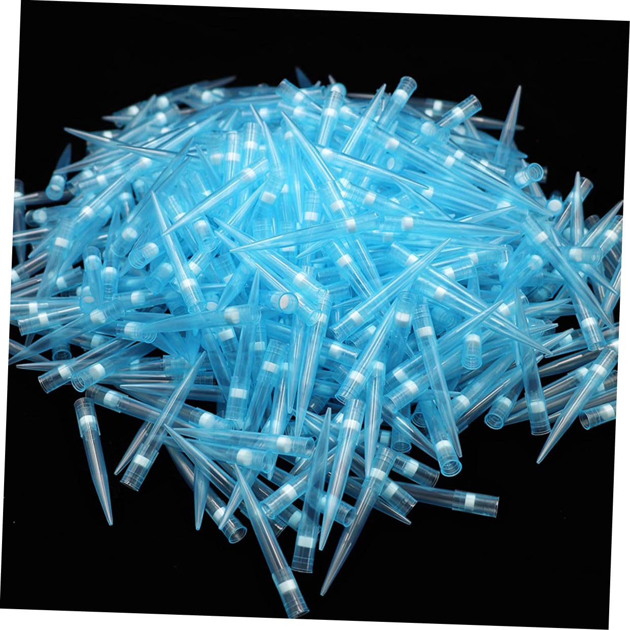 Beaupretty 500pcs 1ml Plastic Pipette Tips with Filter, Disposable Standard Laboratory Pipettor Tips for Scientific and Medical Use, Compatible Universal Pipette Accessories