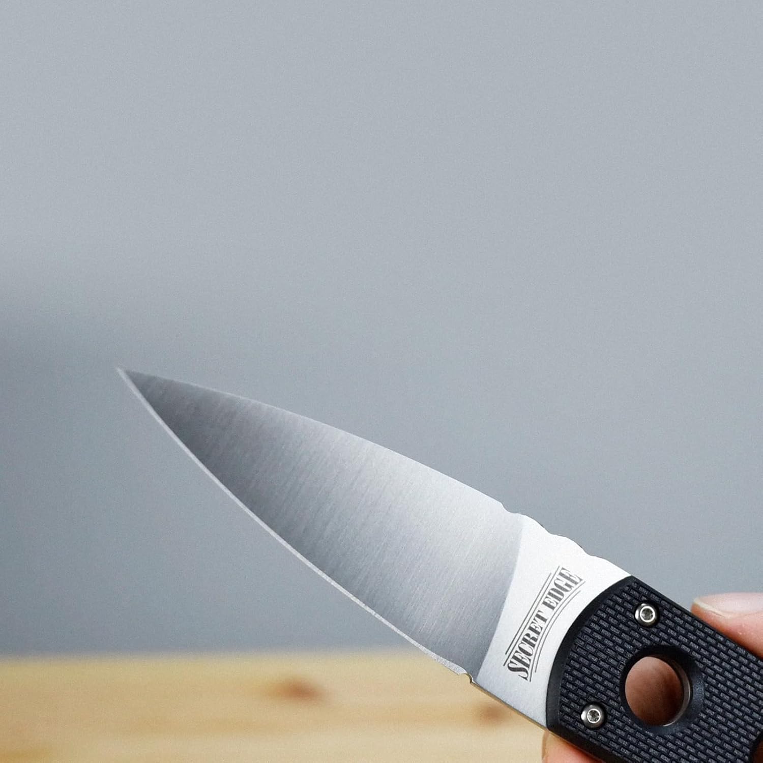 COLD STEEL Secret Edge Durable Lightweight Japanese AUS8A Steel Drop Point 3.5" Fixed Blade Tactical Outdoor Hunting Concealed Carry Neck Knife, Griv-Ex Handle, Secure-Ex Sheath - Image 7