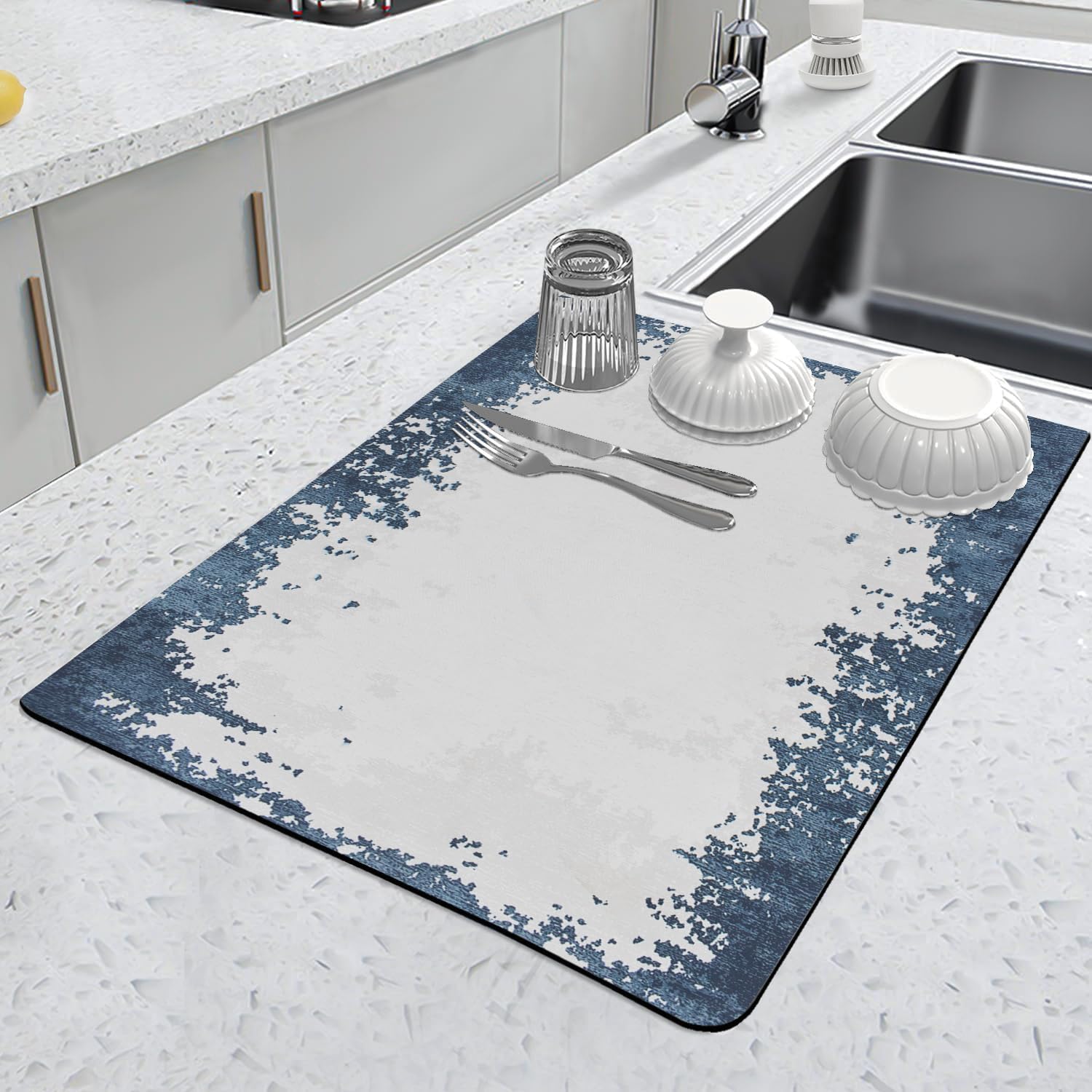 LazyHome® Dish Drying Mat for Kitchen |Dish Mat Pro Drying Kitchen Mat |Kitchen Mats for Utensils |Placemat for Dish Drying | Kitchen Mat for Wet Utensils |Water Absorbent Mats for Kitchen (40x60 cm) (B0D9BPLV46) Amazon Price History, Amazon Price Tracker