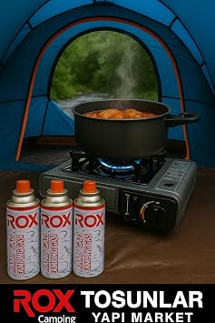 Rox Kamp Gazi 3 Adet Rox Portatif Ocak 1 Adet