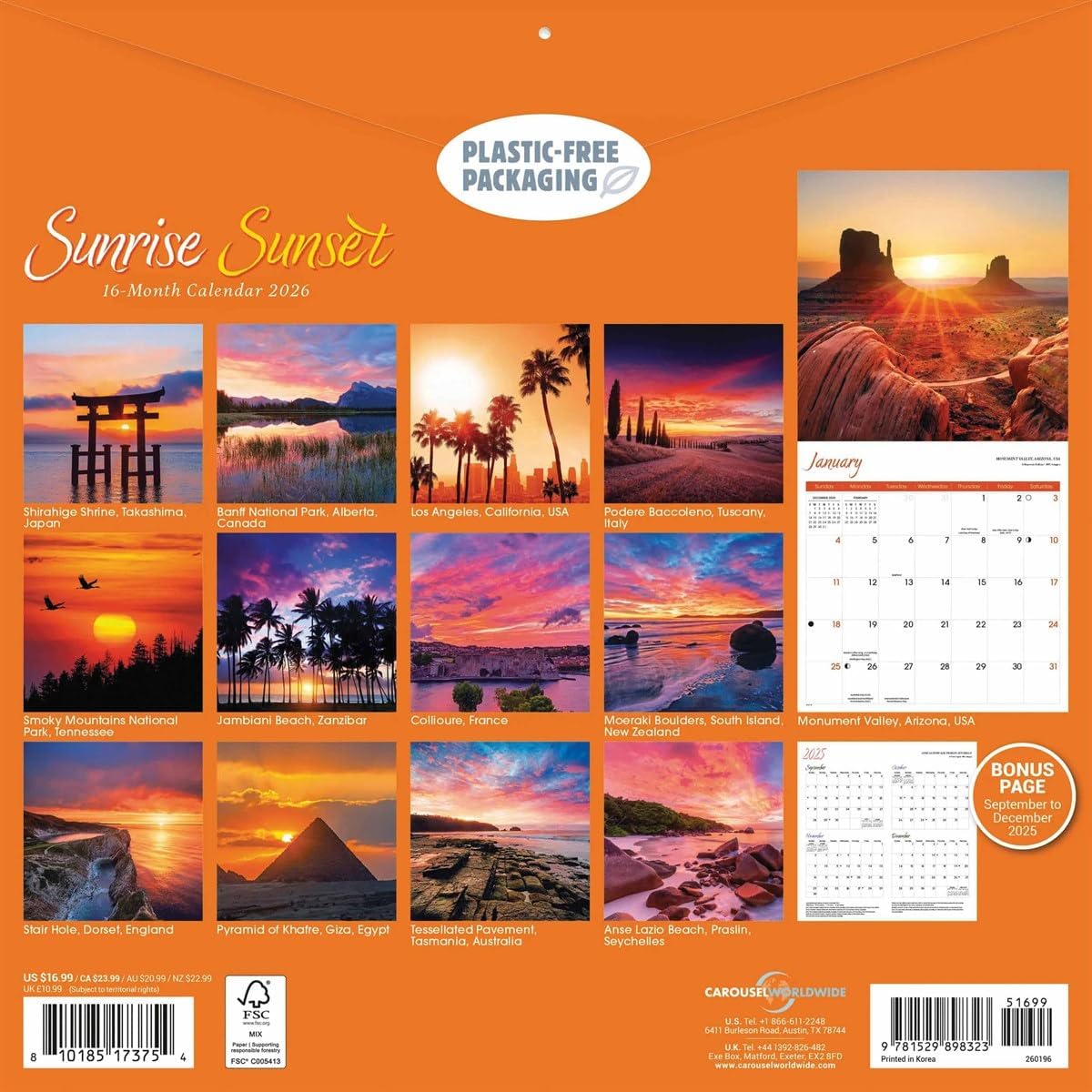 Sunrise Sunset Calendar 2026 image 3