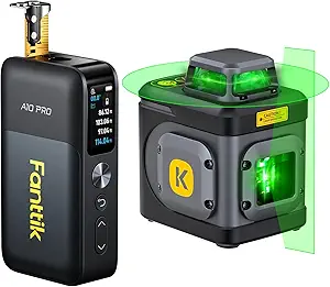 Fanttik A10 Pro 2-in-1 Digital Laser Tape Measure with HD IPS Color Display & Fanttik D5 Laser Level 360°