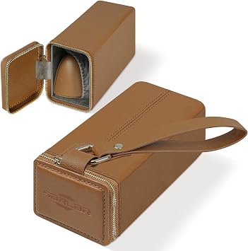 sarlar Carrying Case for Rayban Meta Charging Case Accessories, Premium PU Leather Hard Organizer for Rayban Meta Wayfarer/Oakley HSTN Gen1/Gen 2 Smart Glasses, Ideal for Travel and Storage
