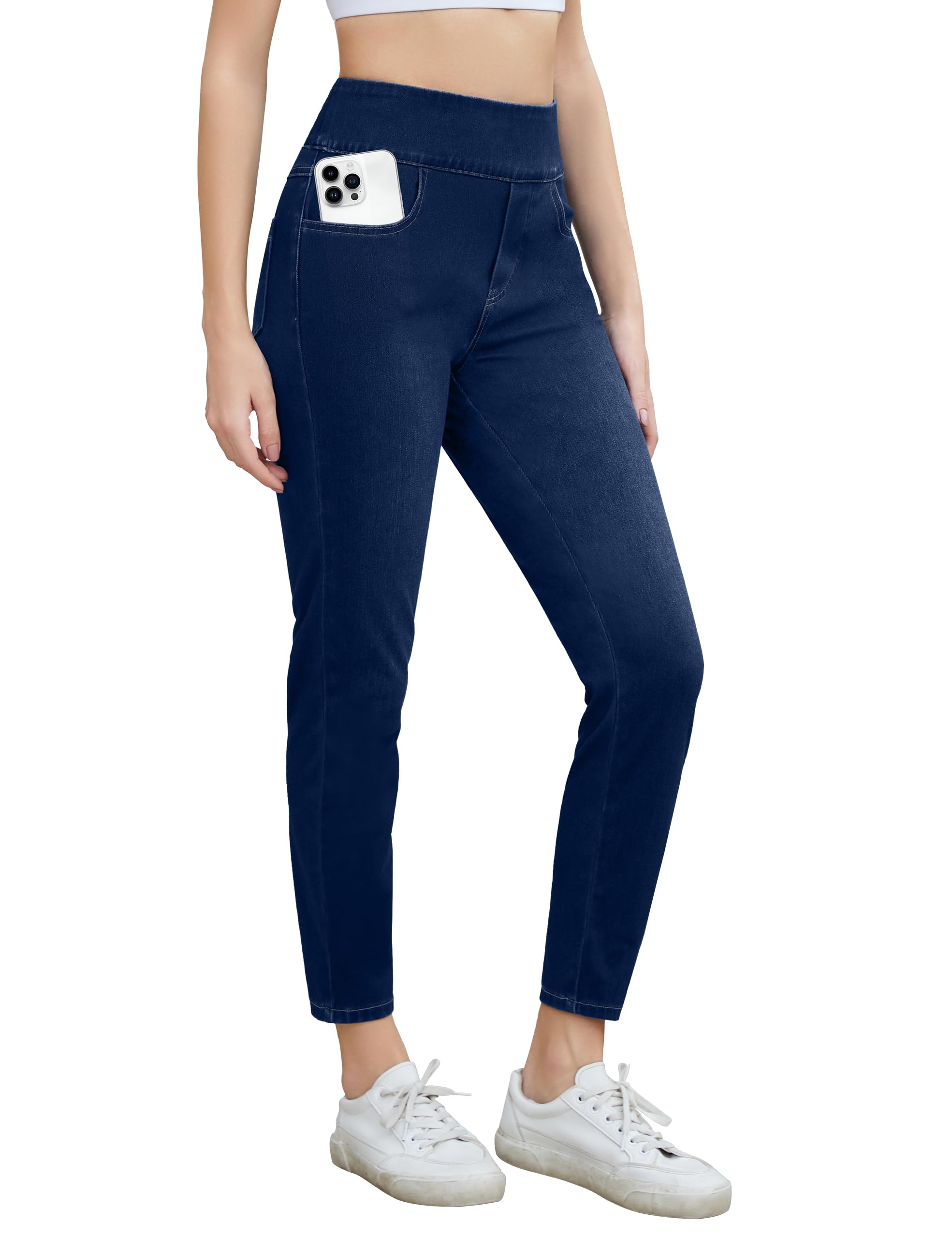 Desol Skinny Jeans Damen High Waist Jeggings Damen Stretch Elastische Jeggings Figurbetonte Jeanshose Bequem und Stylisch Ideal für unterschiedliche Körperformen
