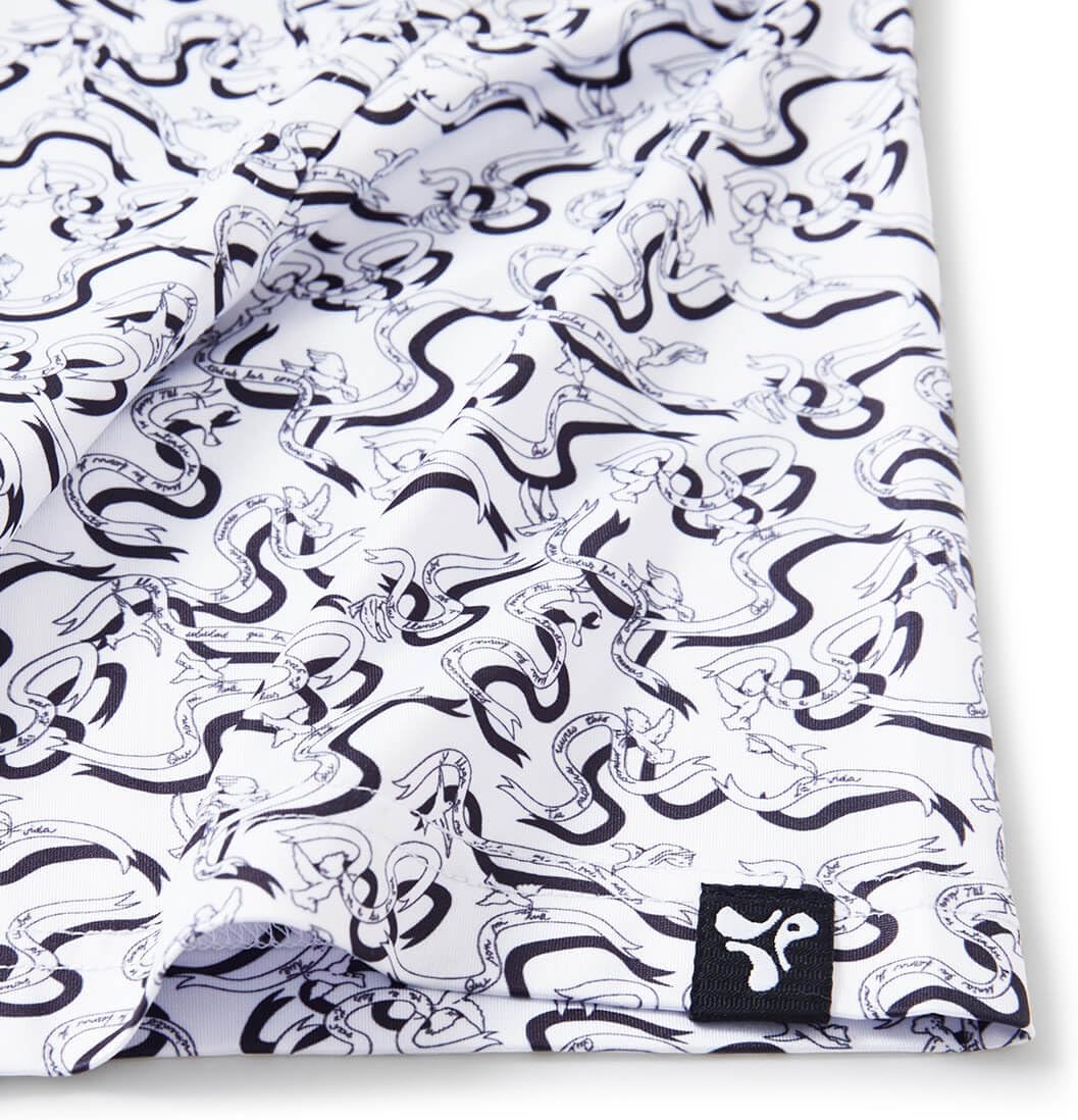 Men' s Golf Shirts Short Sleeve Print Performance Moisture Wicking Dry Fit Golf Polo Shirts for Men