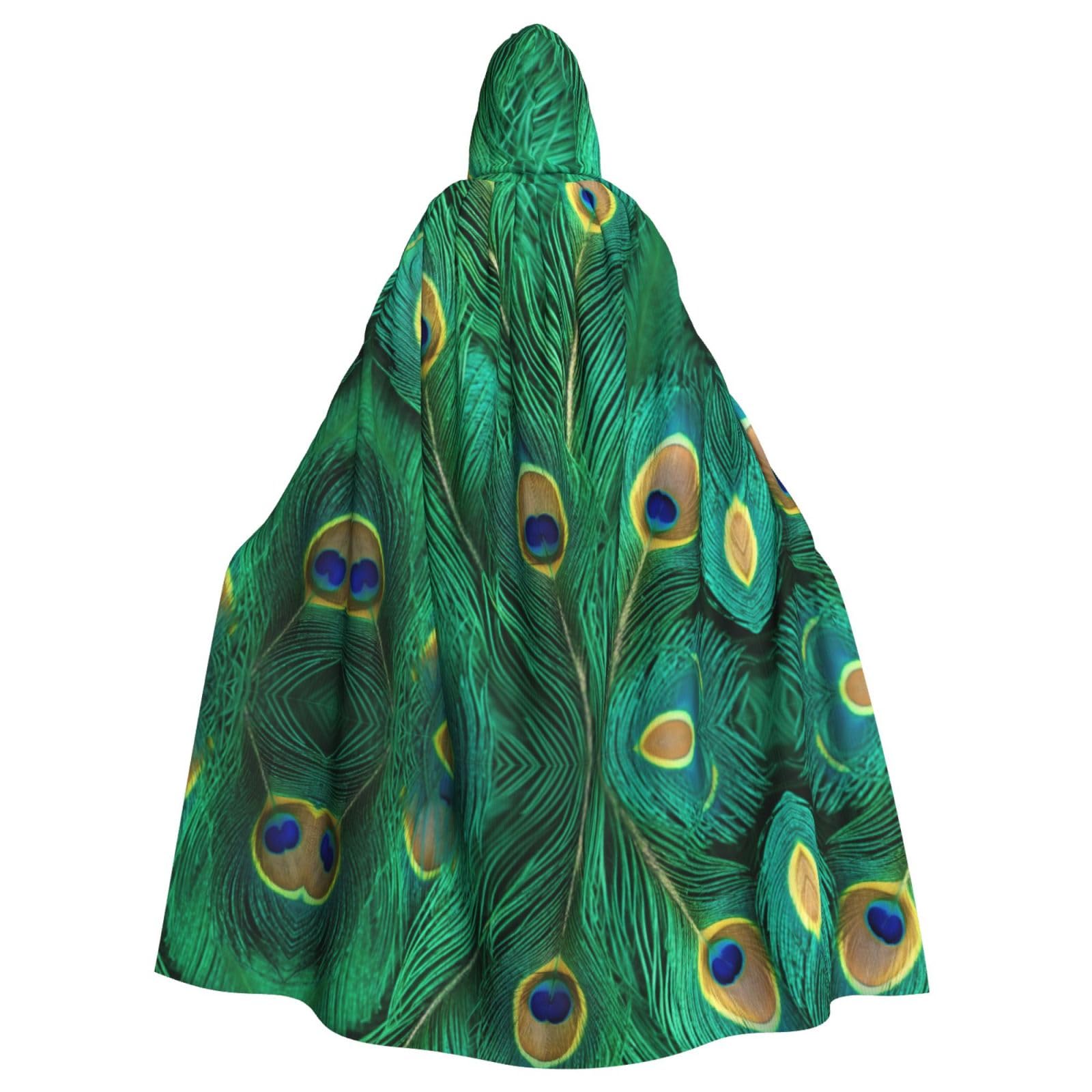 Qhwlr Beautiful Italy Print Adults Hooded Cloak With Halloween Christmas Witch Cape Robe Costume Party Supplies ﻿