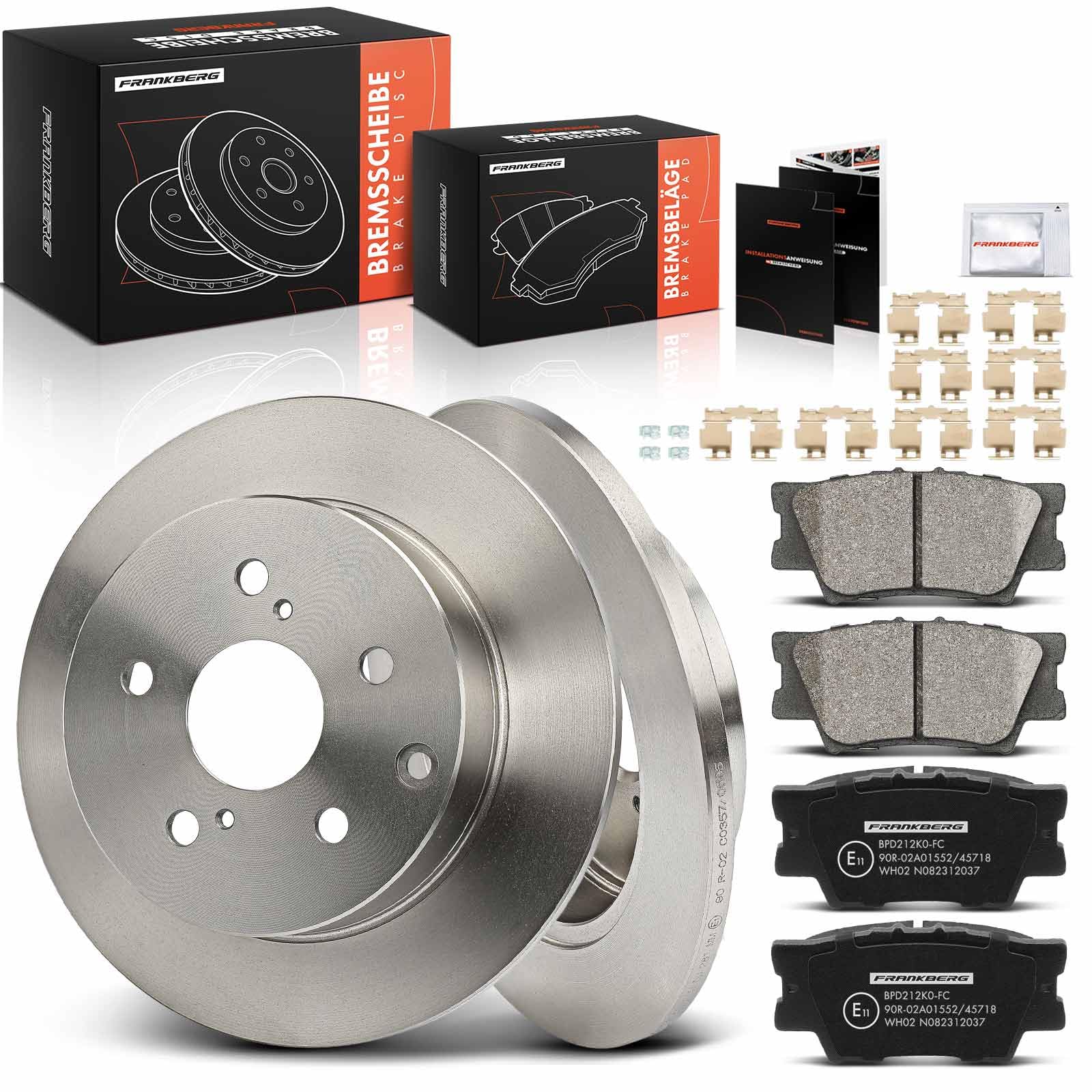Frankberg kit de freins arrière | Compatible avec: R.A.V 4 IV A4, R.A.V 4 III A3, HS ANF10, Fourgonnette R.A.V.4 IV A4