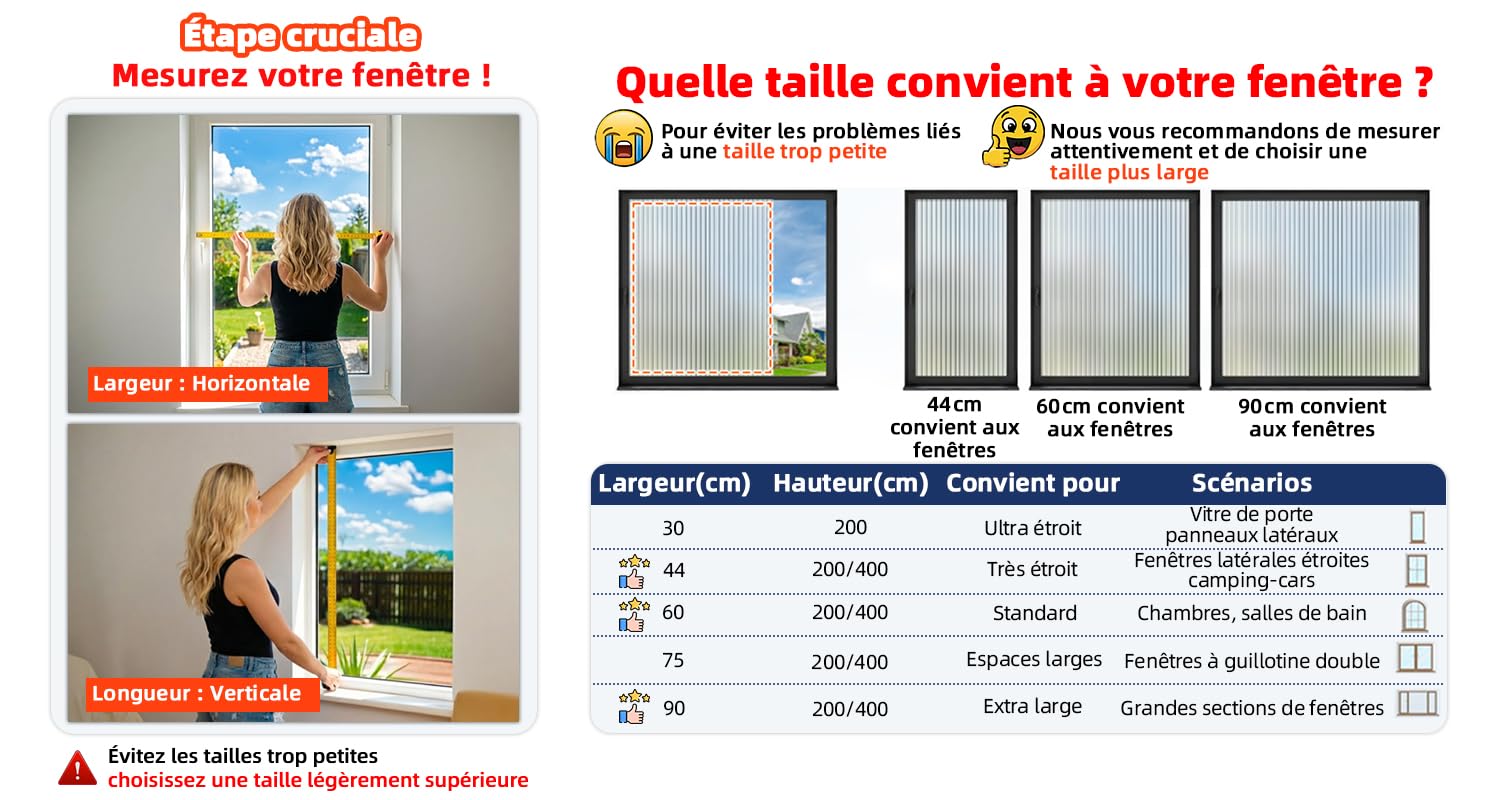 Qualsen Film Fenetre Anti Regard Motif en Roseau 90x400cm, Film Occultant Fenêtre Décoratif Brise Vue Fenetre Amovible Anti UV Films Electrostatique Vitre pour Maison Bureau, Blanc