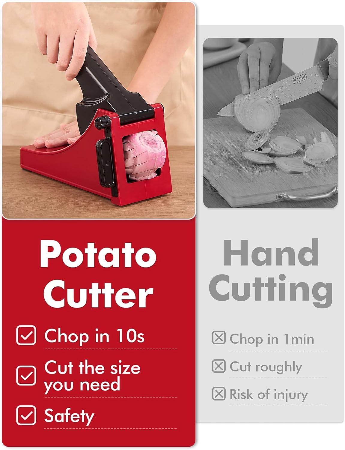 Food Chopper and French Fry Cutter Bundle
