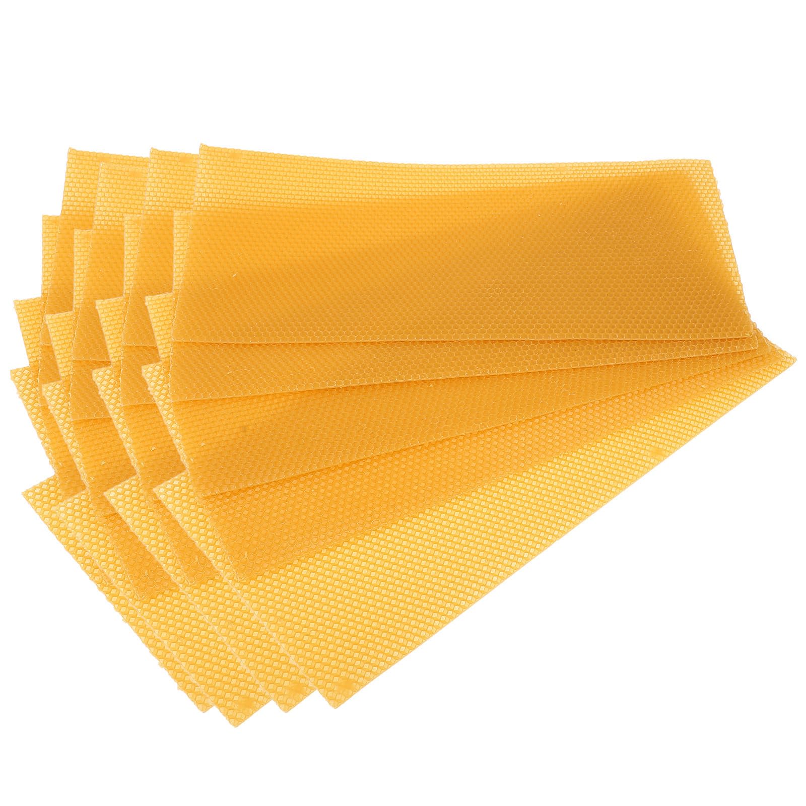 MAGICLULU 30 Pezzi Fogli Cerei in Cera D'api Gialli per Apicoltura, Base Resistente alla Rottura la Costruzione del Favo Nell'alveare delle Api