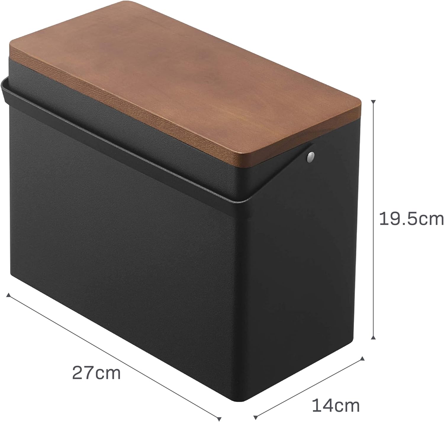 YAMAZAKI Home Tower First Aid Box Three Tiered Medical Supplies Metal Organizer With Multicompartment Storage - Steel + Wood